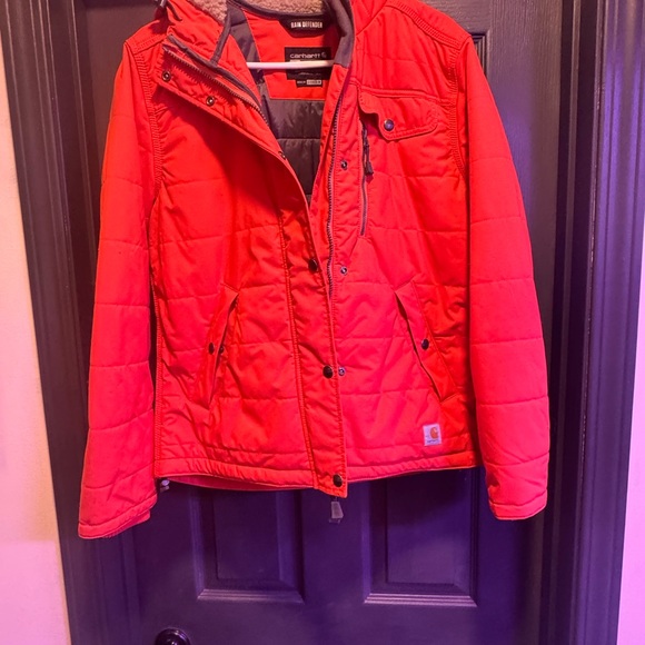 Carhartt Orange Rain Defender Jacket - Picture 1 of 4